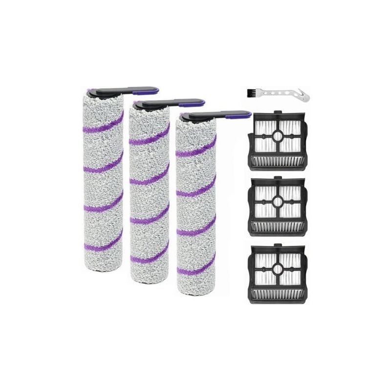Ersatzteil-bürstenrolle Für Rowenta X-clean 10, Für Narwal S20 Pro Nass- Und Trockensauger-zubehör, 3 Bürstenrollen + 3 Filter + Reinigungsbürste.