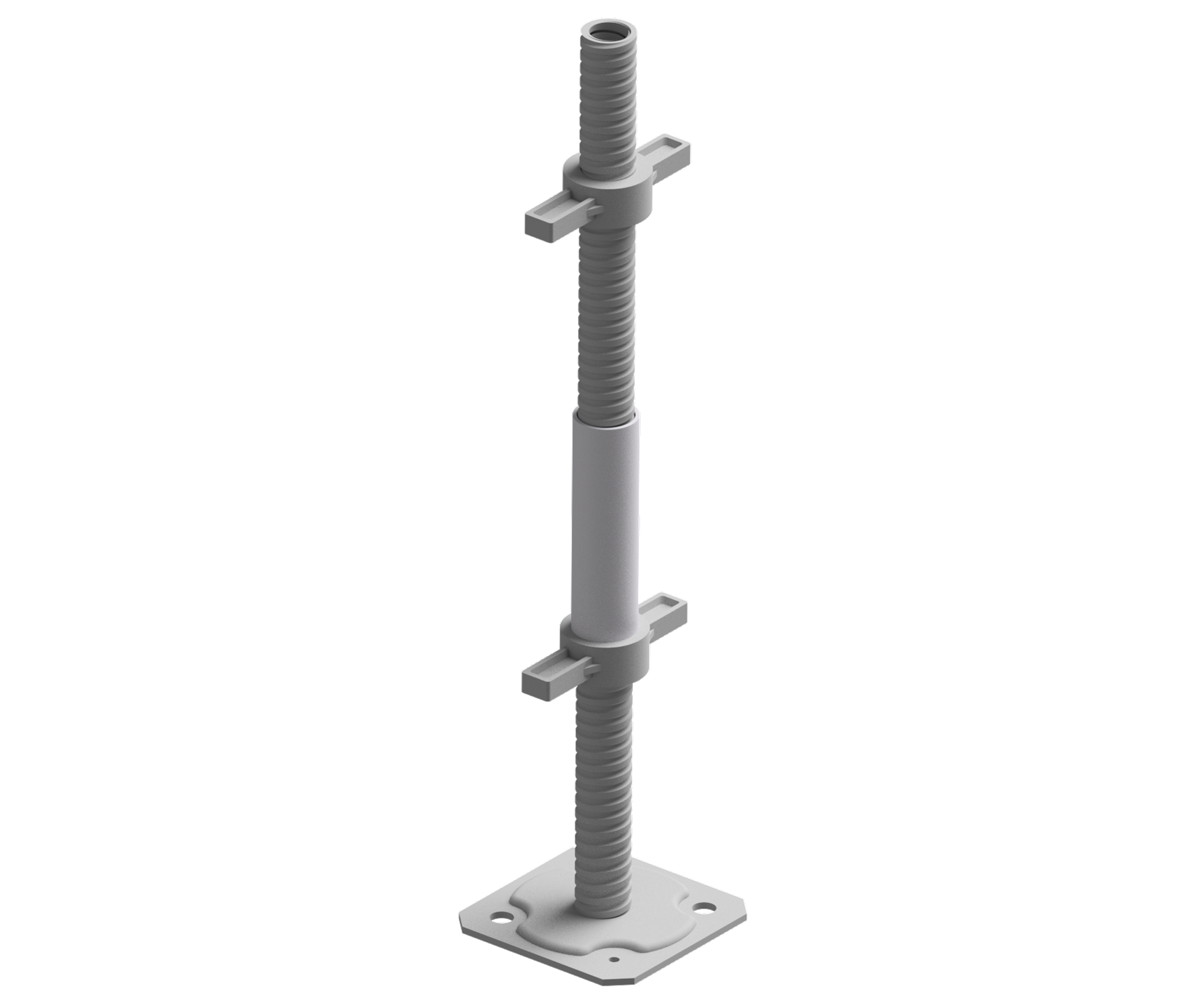 Altec Fußplatte Mit Stahlspindel, Rollfix 1.0, Aluklik, Alulight