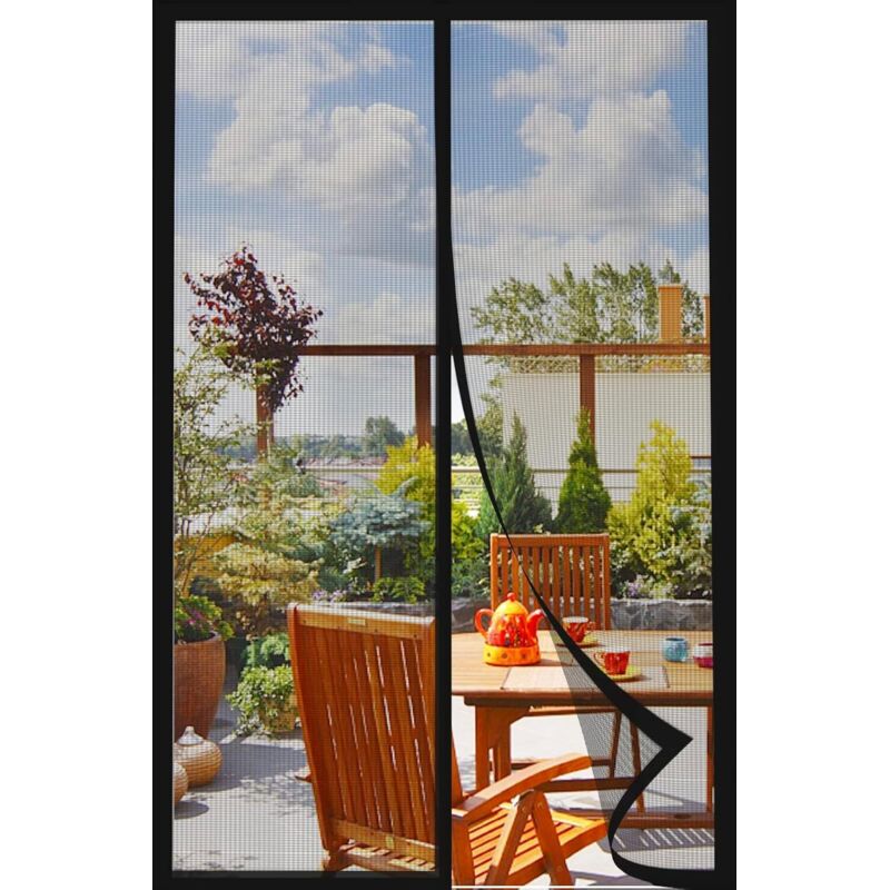 Amxcnoy Magnetisches Moskitonetz Für Tür Oder Fenster, 110 × 220 Cm, Bohrfreie Montage, Reißfestes Polyester, Insektenschutzvorhang
