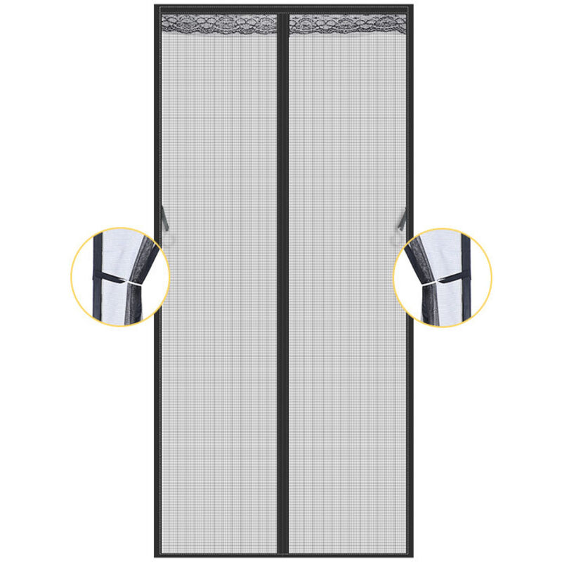 Amxcnoy Magnetisches Moskitonetz Für Tür Oder Fenster, 70 X 210 Cm, Fliegen- Und Insektenschutzvorhang, Feinmaschig, Automatischer Verschluss Mit Klebestreifen Und Magneten