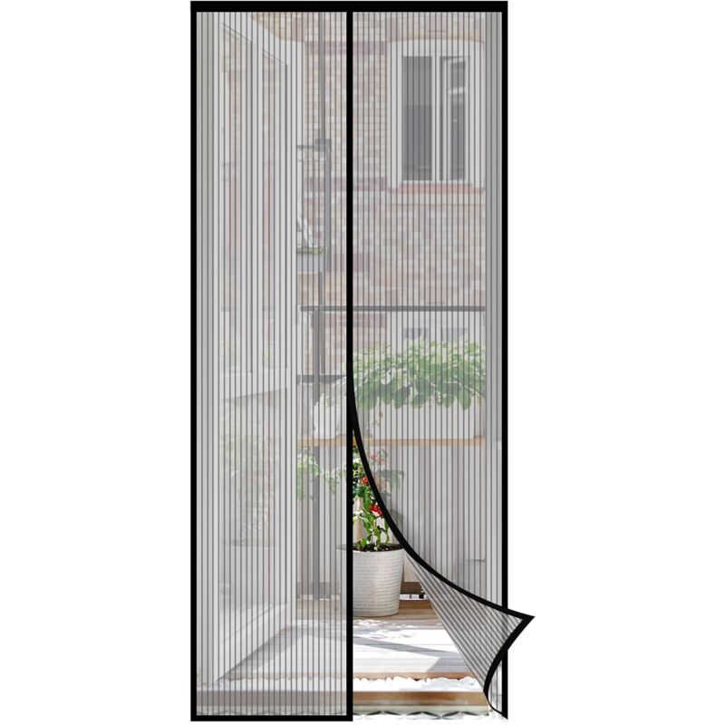 Amxcnoy Magnetisches Moskitonetz Für Türen – Kein Bohren Erforderlich – Kratzfester Insektenschutzvorhang Aus Polyester – 220 X 200 Cm
