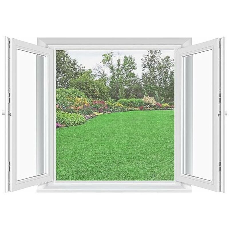 Amxcnoy Selbstklebendes Moskitonetz Für Fenster, Kein Bohren Erforderlich – Feinmaschiges Insektenschutzgitter, Zuschneidbar, 120 X 120 Cm, 2 Stück – Ideal Für Standardfenster
