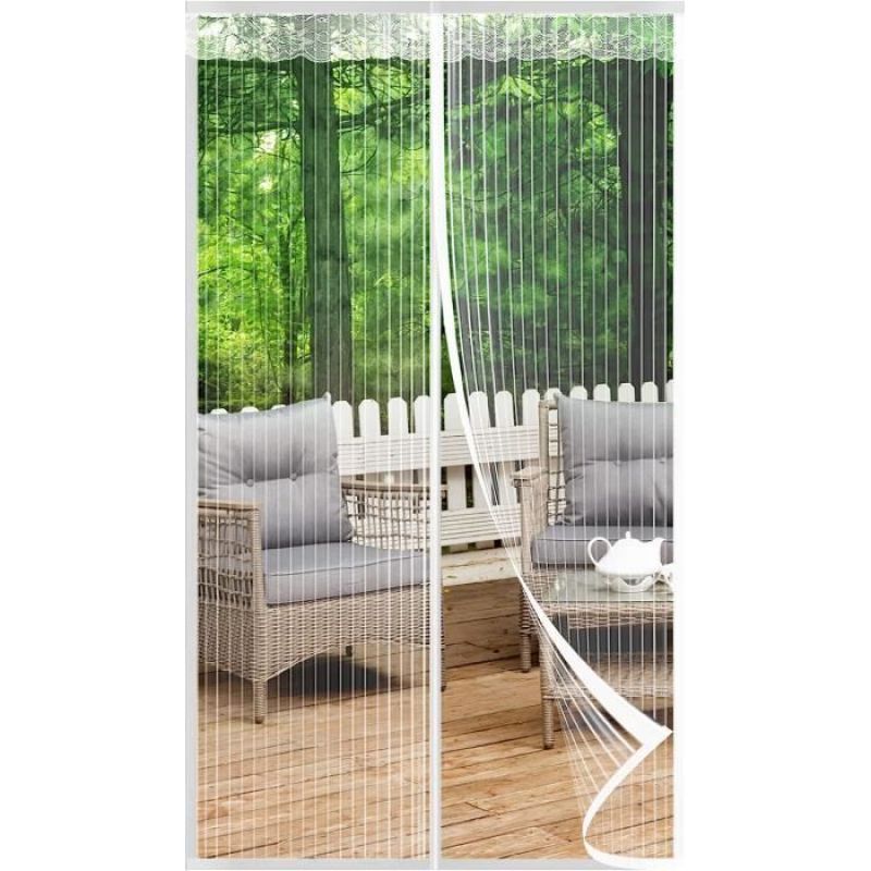 Amxcnoy Weißes Magnetisches Moskitonetz 90 X 220 Cm – Einfache Installation, Optimaler Schutz Vor Insekten