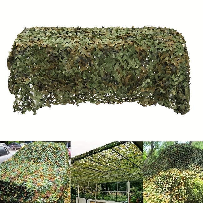 Tarnnetz, Jagd-verstecknetz – Ideal Für Sonnenschutz, Jagd Und Camping – 2 X 4 Meter