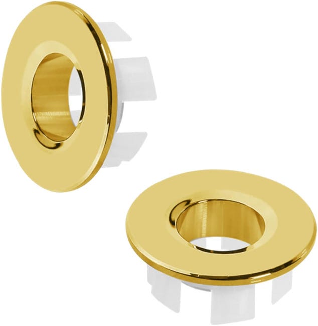 Überlaufring Für Spülbecken, Überlaufring Aus Messing, Rundes Spülbeckenloch, Geeignet Für Bad Und Küche (gold).