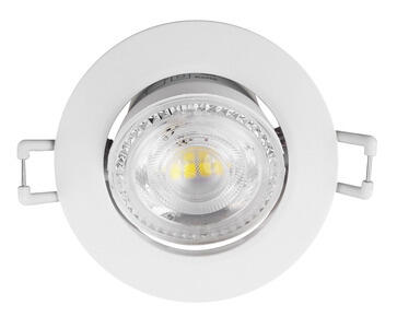 Thea Led-einbaustrahler, Verstellbar, Schutzklasse A, 4000 K, 520 Lumen, Schutzart Ip44, Rund, Weiß, Aric Aric