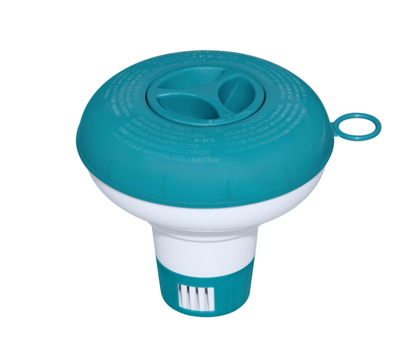 Schwimmende Dosiervorrichtung (12 Cm Durchmesser) Geeignet Für 20 G Tabletten – Teleskopische Schwimmende Dosiervorrichtung 58210, Dunkelblau, 12,7 Cm.