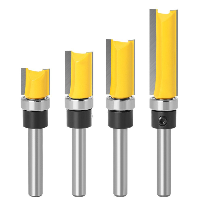 Set Mit 4 Schutzfräsern Für Fräsarbeiten, 1/4"-schaftfräser, Holzbearbeitungswerkzeuge, Schreinerwerkzeug