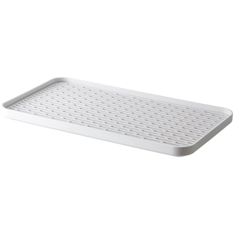 Abtropfmatte 30 X 17,5 Cm, Abtropfmatte, Tropfschalenhalter, Verdickte, Doppellagige, Schräge Abtropfschale Aus Kunststoff Für Tassen, Schüsseln, Obst (grau)