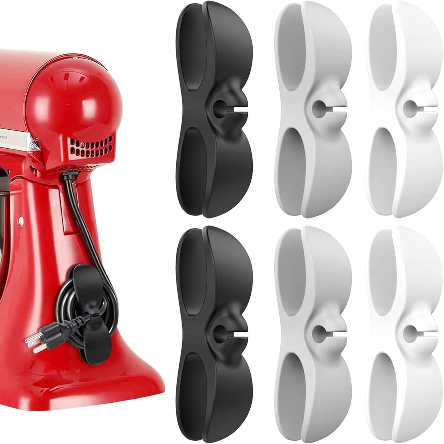 Kabelorganisator, 6-teiliger Kabelorganisator Für Elektrogeräte, Kabelhalter Für Haushaltsgeräte, Mixer, Kaffeemaschine (6-teilig)