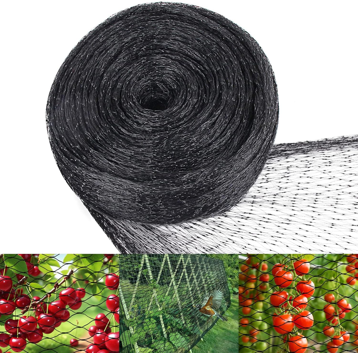 4 M X 6 M Vogelschutznetz, Feinmaschiges Gartennetz, Teichnetz, Geflügelnetz, Robust Und Langlebig, Wiederverwendbar, Für Obstbäume, Gemüse Und Teiche