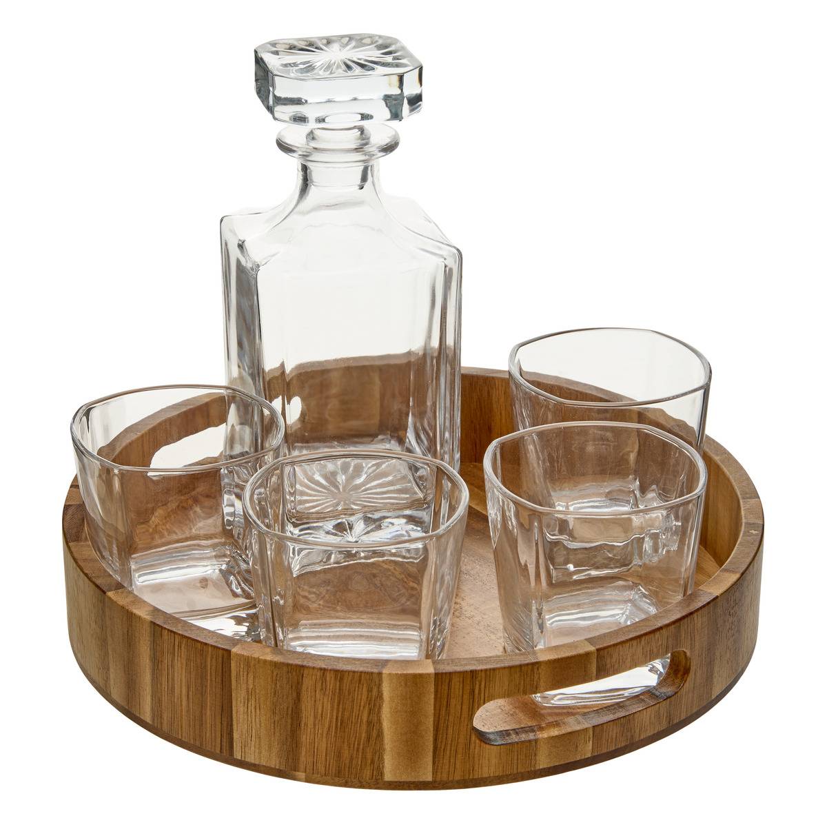 Whisky-geschenkset + Karaffe „jules“, 9 X 9 Cm, Transparent - Atmosphera Créateur D'Intérieur