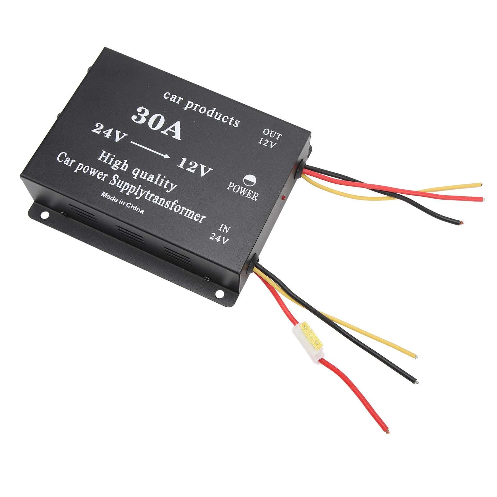 30a 24v Auf 12v Dc Kfz-stromwandler, Schwarz, 300a Steckeradapter Für Fahrzeugkühlschrank, Dvd, Vcd, Cd