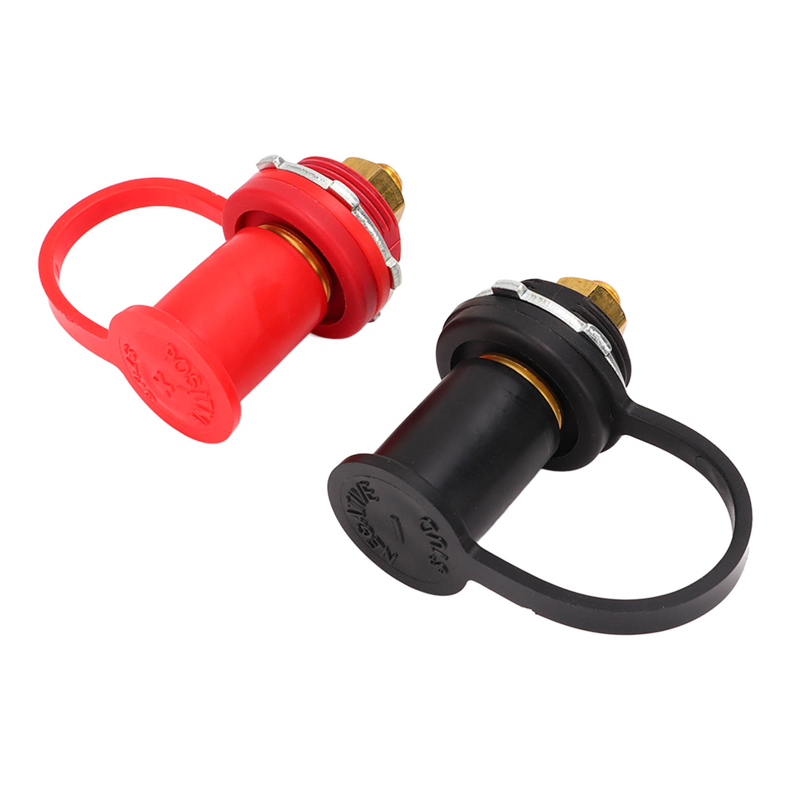 Paire De Bornes De Chargeur De Batterie De Voiture À Distance En Laiton, Goujons De 3/8 Pouce, Noires Et Rouges, Pour Camions, Bateaux Et Vtt
