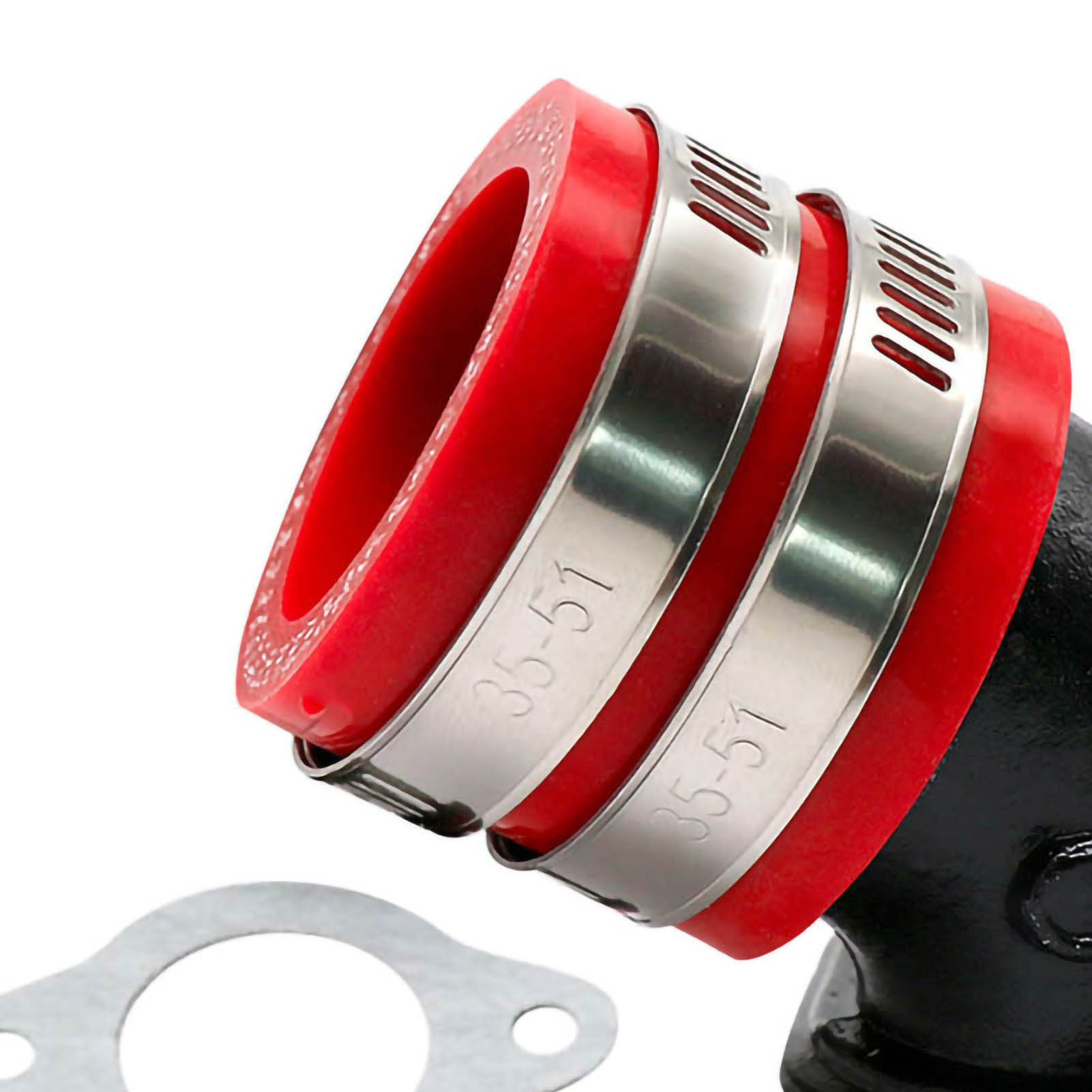 Adaptateur D'Admission De Carburateur, Manchon De Connexion Pour Moto Rouge