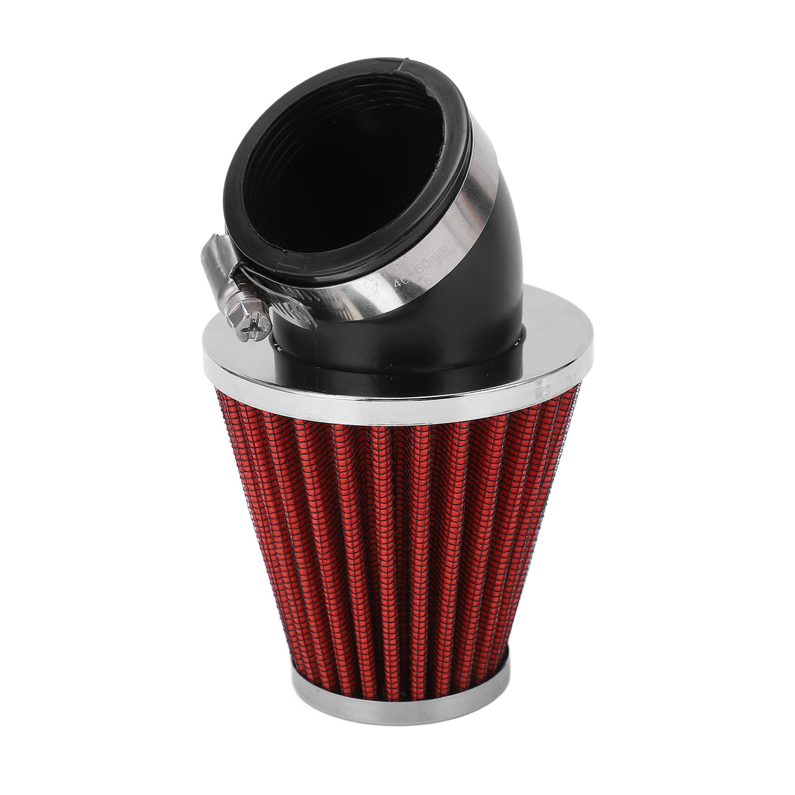 Filtre À Air Conique Coudé À 45° Pour Moteur, Diamètre Intérieur De 48 Mm, Pour Moto, Quad, Pit Bike Et Mini-moto (rouge).