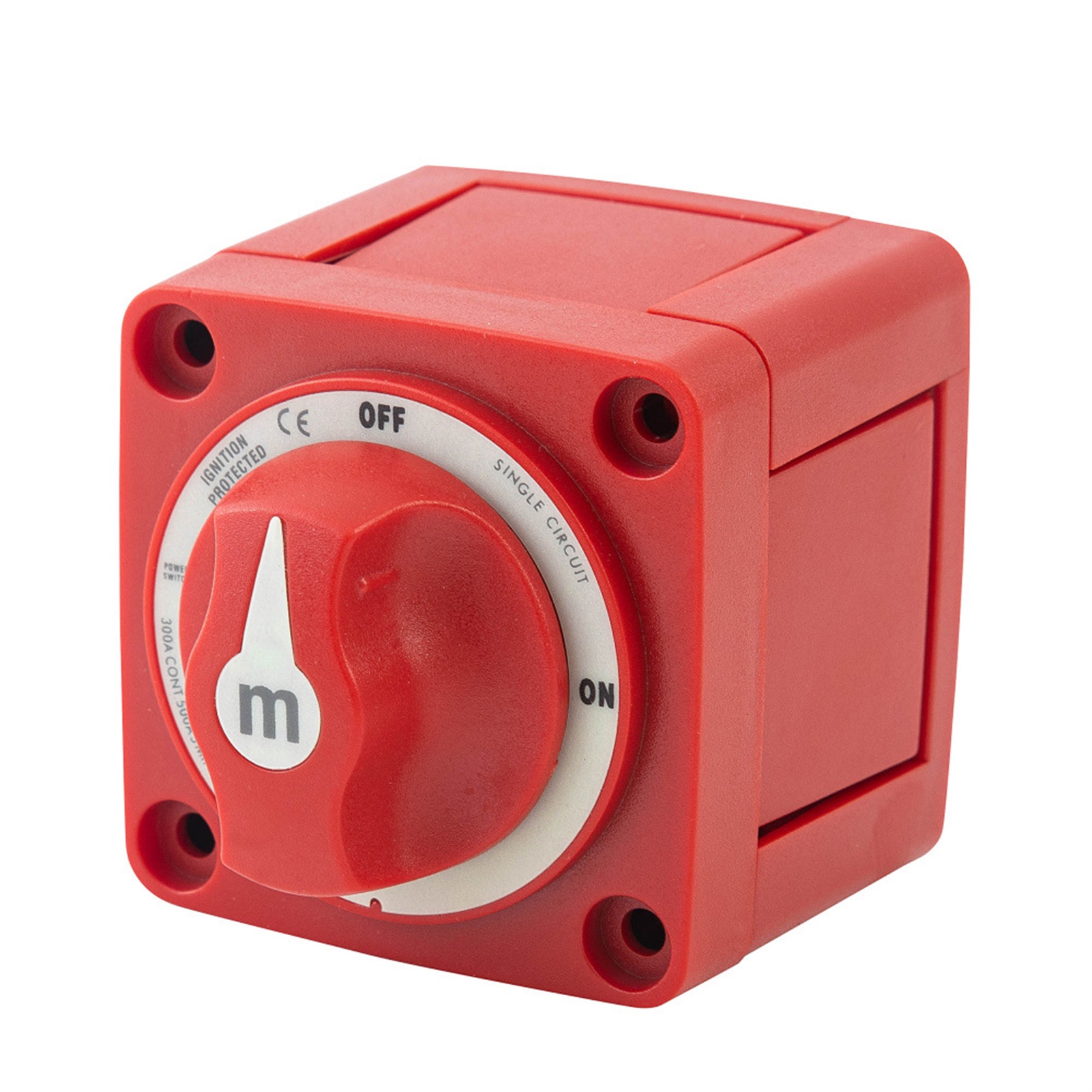 Interrupteur Coupe-batterie 48 V 300 A Rouge, Robuste Et Résistant À La Chaleur, Avec Bouton Rotatif Marche/arrêt Pour Voiture, Camping-car Et Camion.