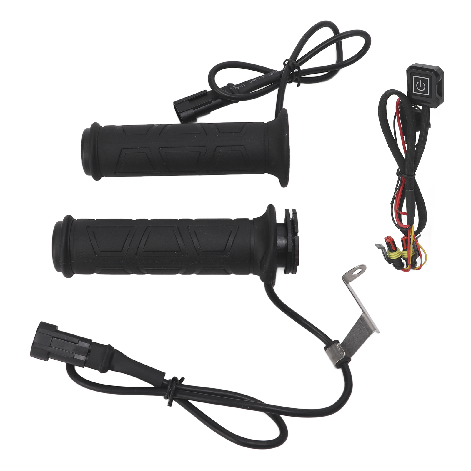 Paar Elektrisch Beheizte Griffe, Einstellbare Temperatur, Wintergriffe Für Motorräder, Atvs, 22 Mm (7/8 Zoll) Lenker, Schwarzer Schalter