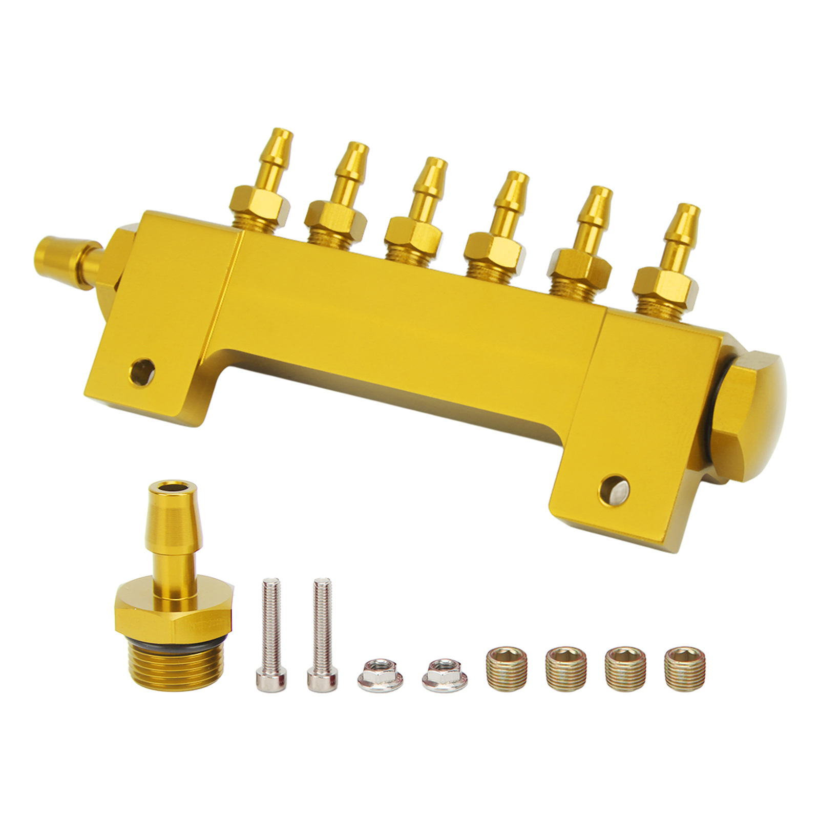 Unterdruckanschluss, Ansaugkrümmer, 1/8-zoll-npt-anschluss, 1/2-zoll-npt-ein-/auslass, Universell Für Pkw Und Lkw, Turbine, Goldfarben