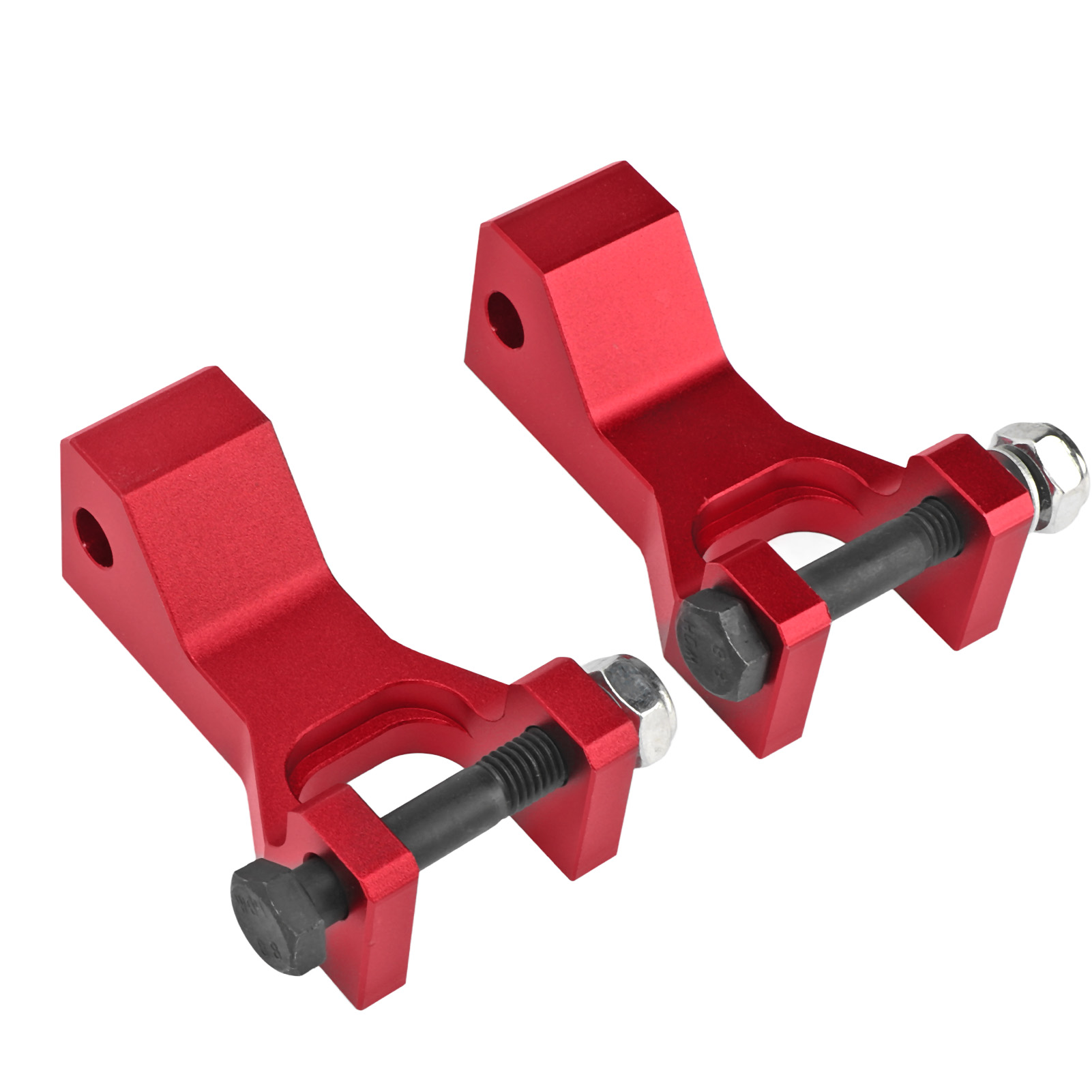 Kit D'Abaissement Avant Pour Quad (2 Pièces) - Abaissement De 8,9 Cm (3,5 Pouces) - Alliage D'Aluminium - Compatible Raptor 660, 660r Et Yfm660r (2001-2005) - Rouge