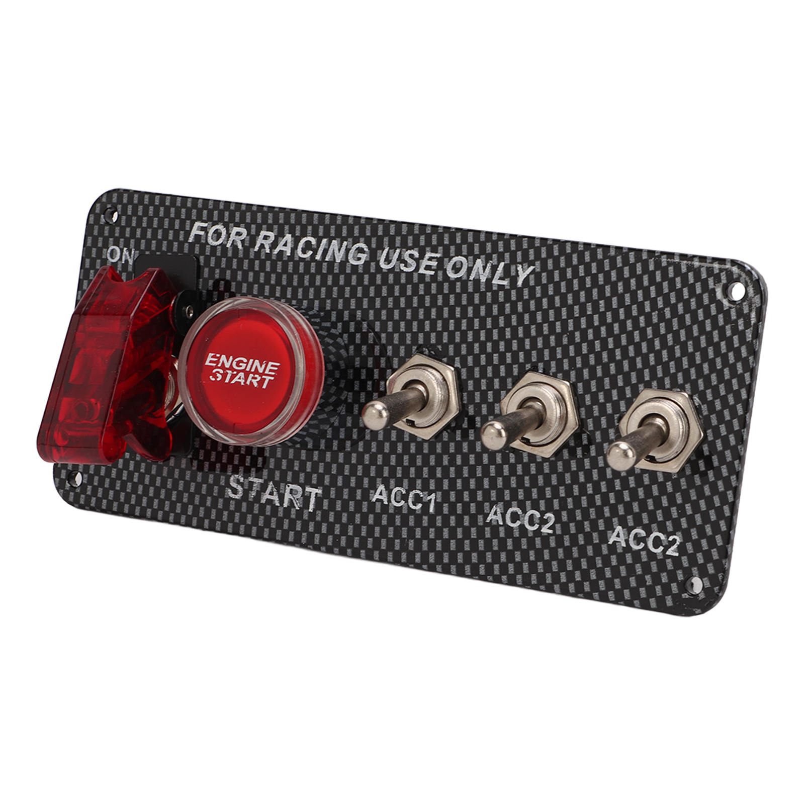 Zündschalter Für Automotoren, Bedienfeld, 12 V 40 A, Carbon-optik, Universell, Plug & Play