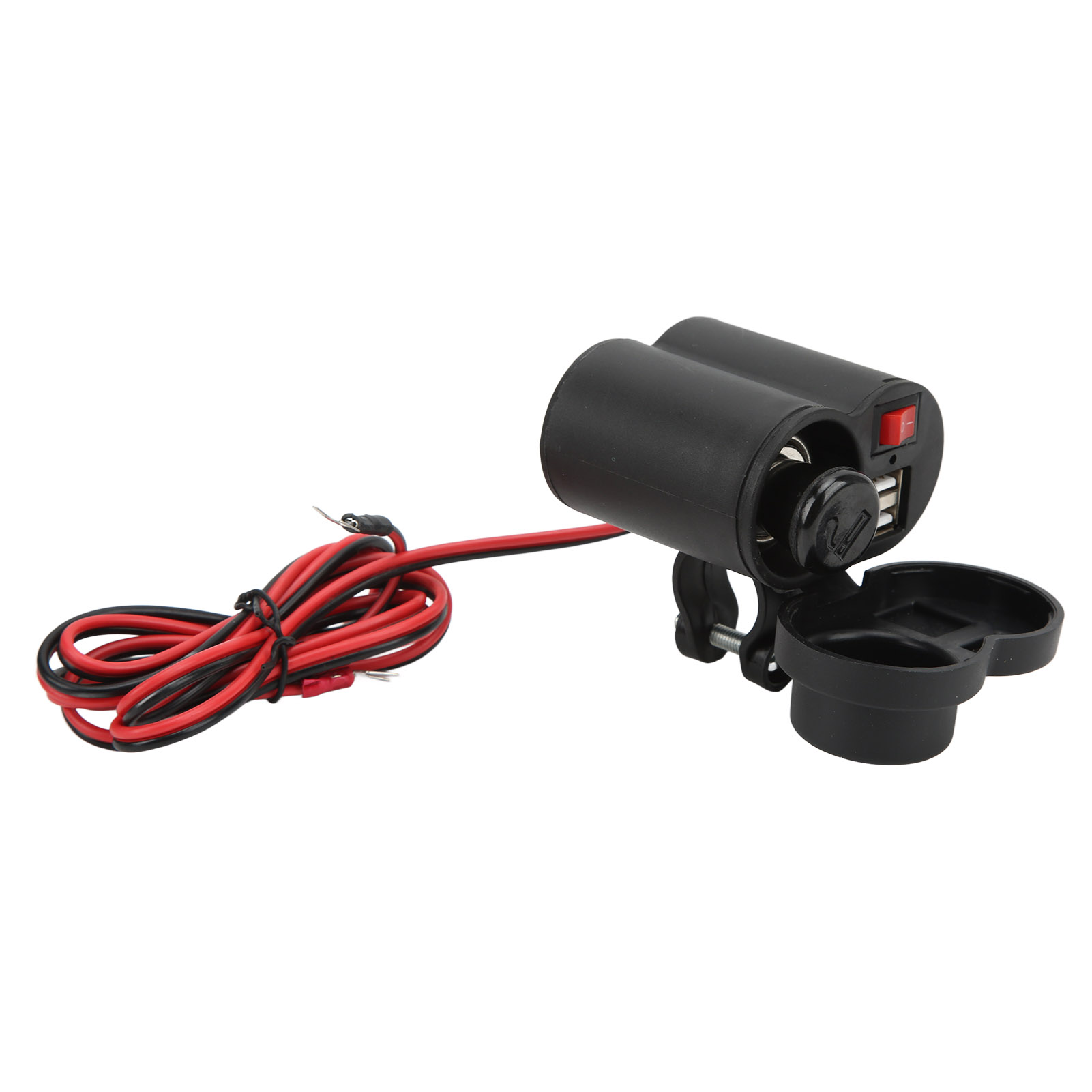 Multifunktionales, Wasserdichtes Motorradladegerät Mit Zwei Usb-anschlüssen, Dc12-24v Zigarettenanzünder Und Schalter Für Atvs