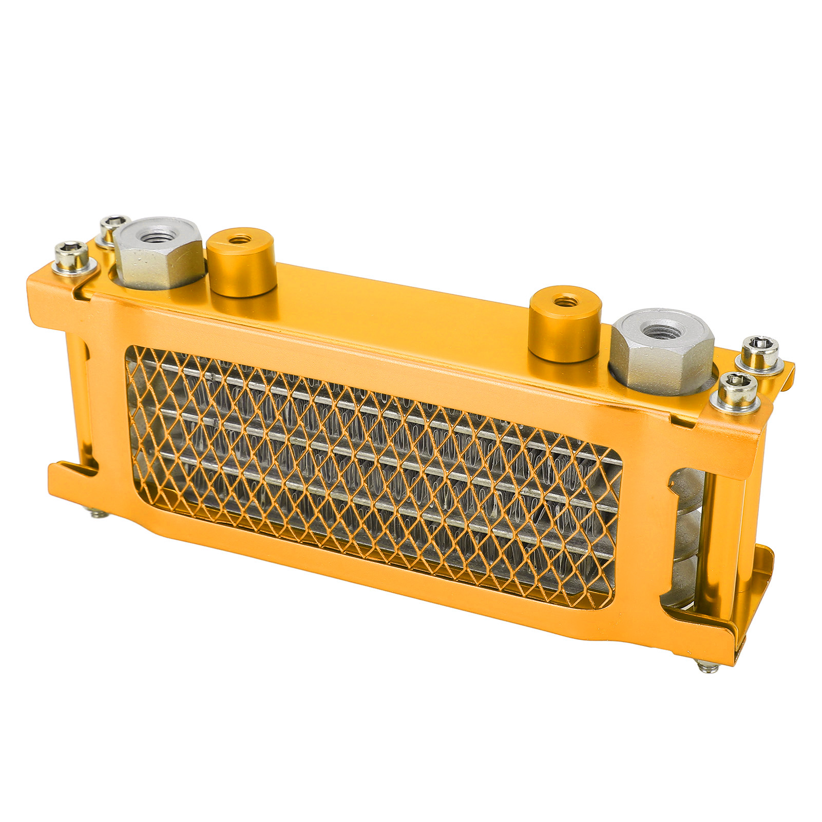 Hocheffizienter, 4-reihiger Aluminium-motorradölkühler, Ersatz Für Monkey-motorräder Von 50 Bis 110 Cm³, Goldfarben
