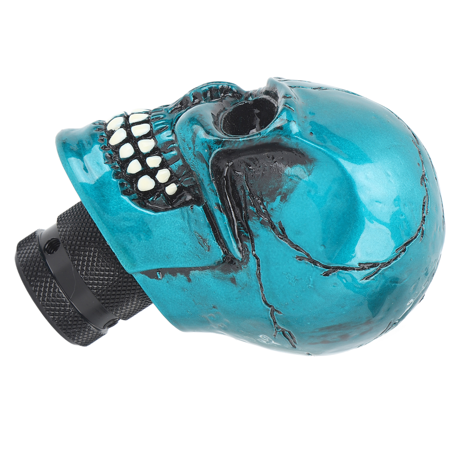 Schaltknauf In Totenkopfform Aus Kunstharz, Kompatibel Mit Den Meisten Fahrzeugen Mit Schaltgetriebe (grün).