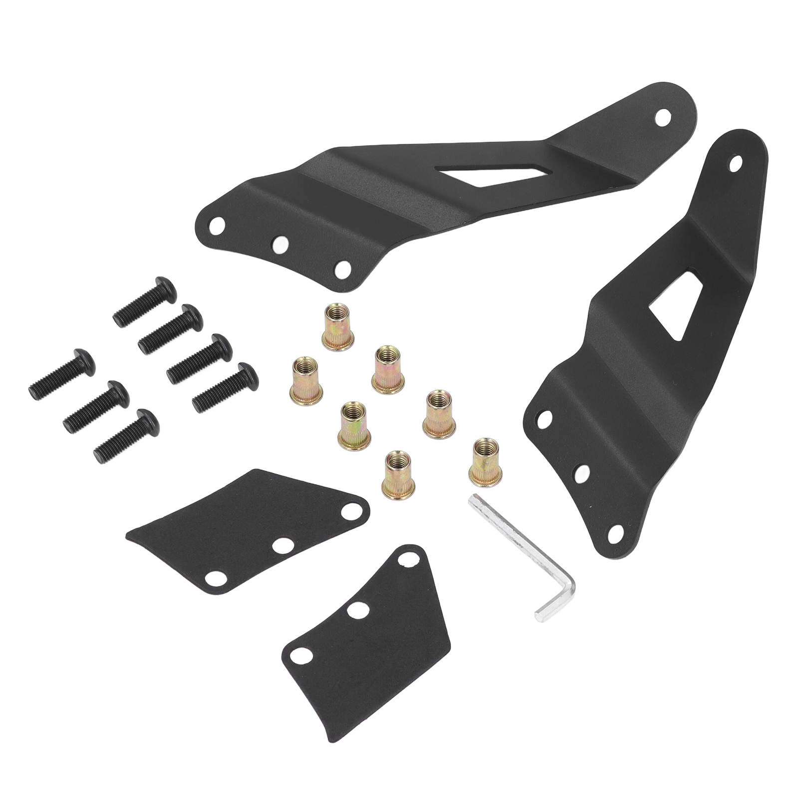 Montagesatz Für Gebogene Led-lichtleiste Zur Befestigung An Der Oberen Windschutzscheibe, Kompatibel Mit Chevrolet Silverado 1500, 2500hd Und 3500 (2001-2006)