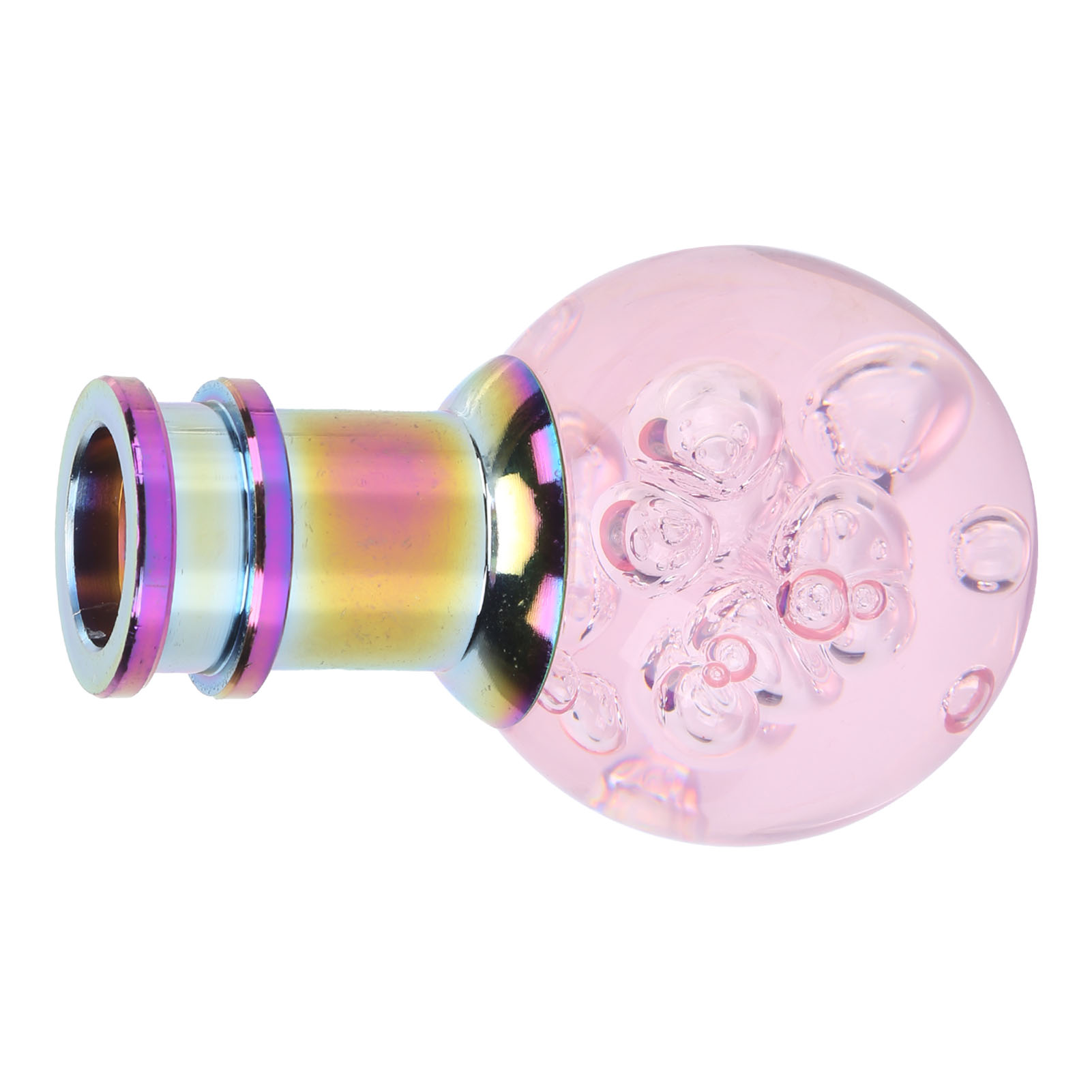 Manueller Schalthebel Mit Rosa Kristallkugel Und 3 Aufschraubbaren Adaptern, Universell