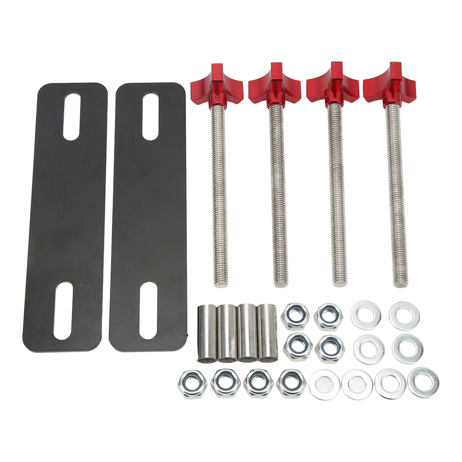 Kit De Fixations Réglables Pour Plaques De Désensablage Tout-terrain (4,72 À 6,69 Pouces), Rouge.