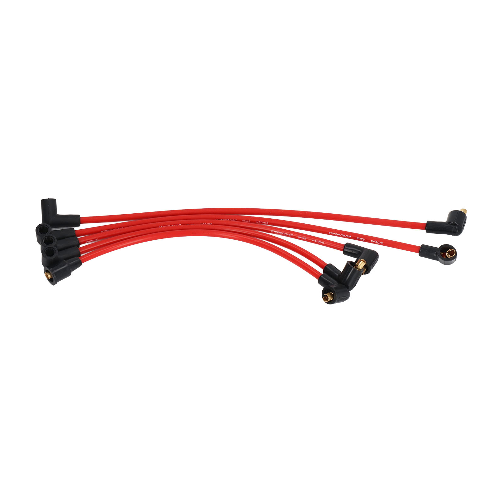Lot De 5 Câbles D'Allumage Haute Tension En Silicone Rouge De 8 Mm Pour Modèles Mgb 1800 Cm³