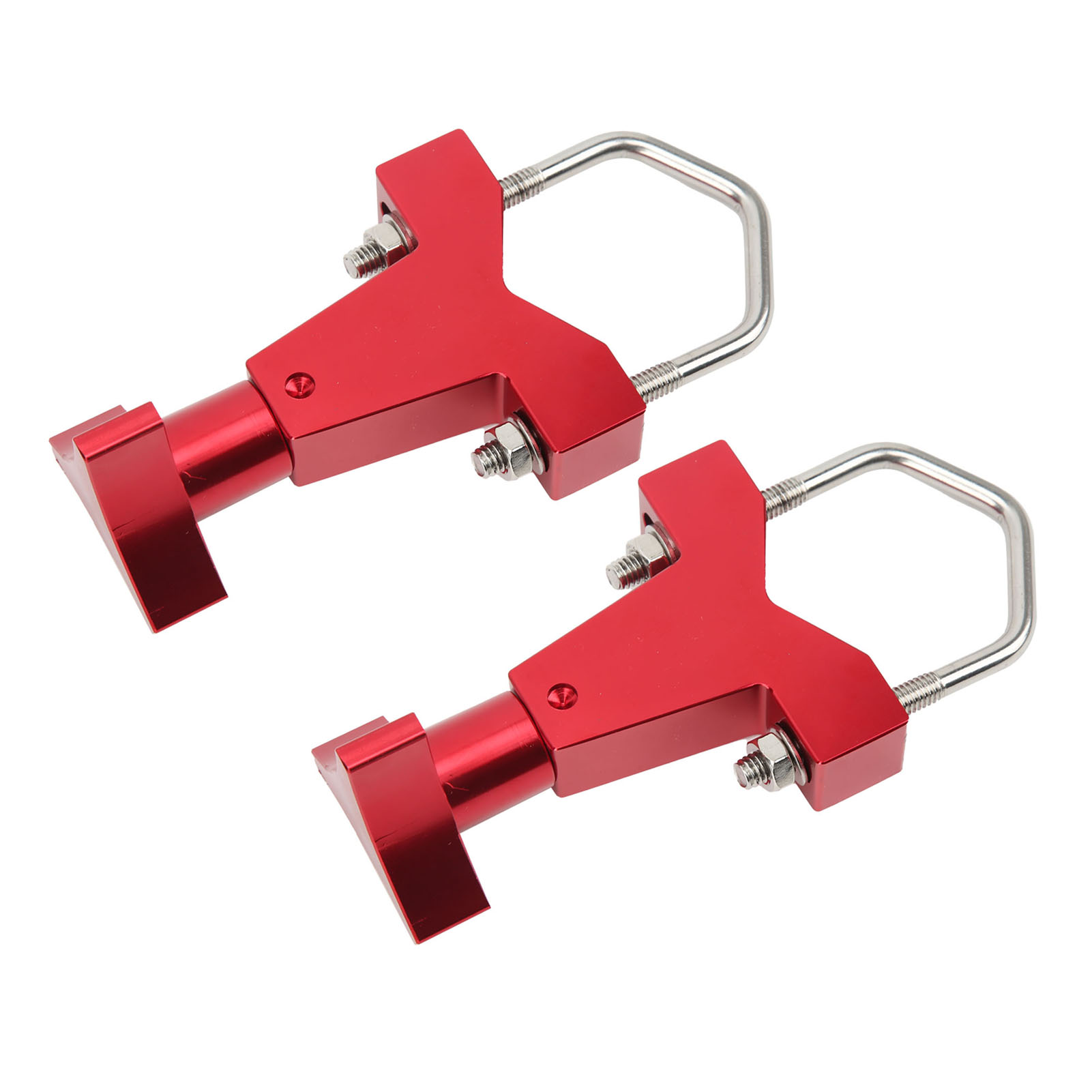 Support De Cric De Levage En Aluminium Usiné 6061 Anodisé Rouge, Pièce De Rechange Pour Polaris Rzr Offroad, Tubes Carrés Et Ronds De 1 À 2,5 Pouces.