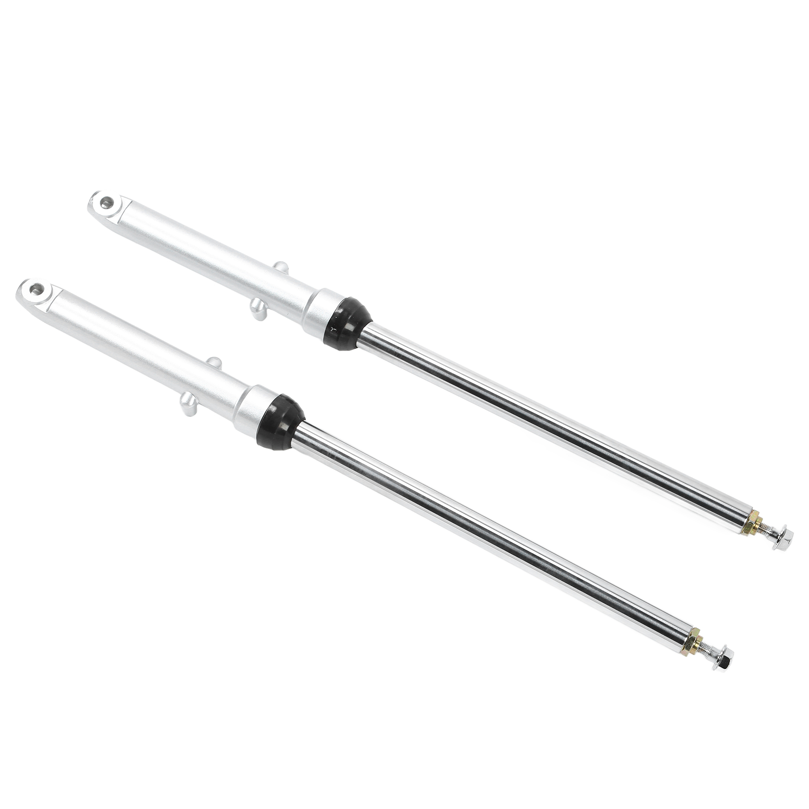2 Vordere Stahlschalldämpfer, 670 Mm/26,38 Zoll, Für Motorräder, Ersetzt Cg125 Ct90 Ct110