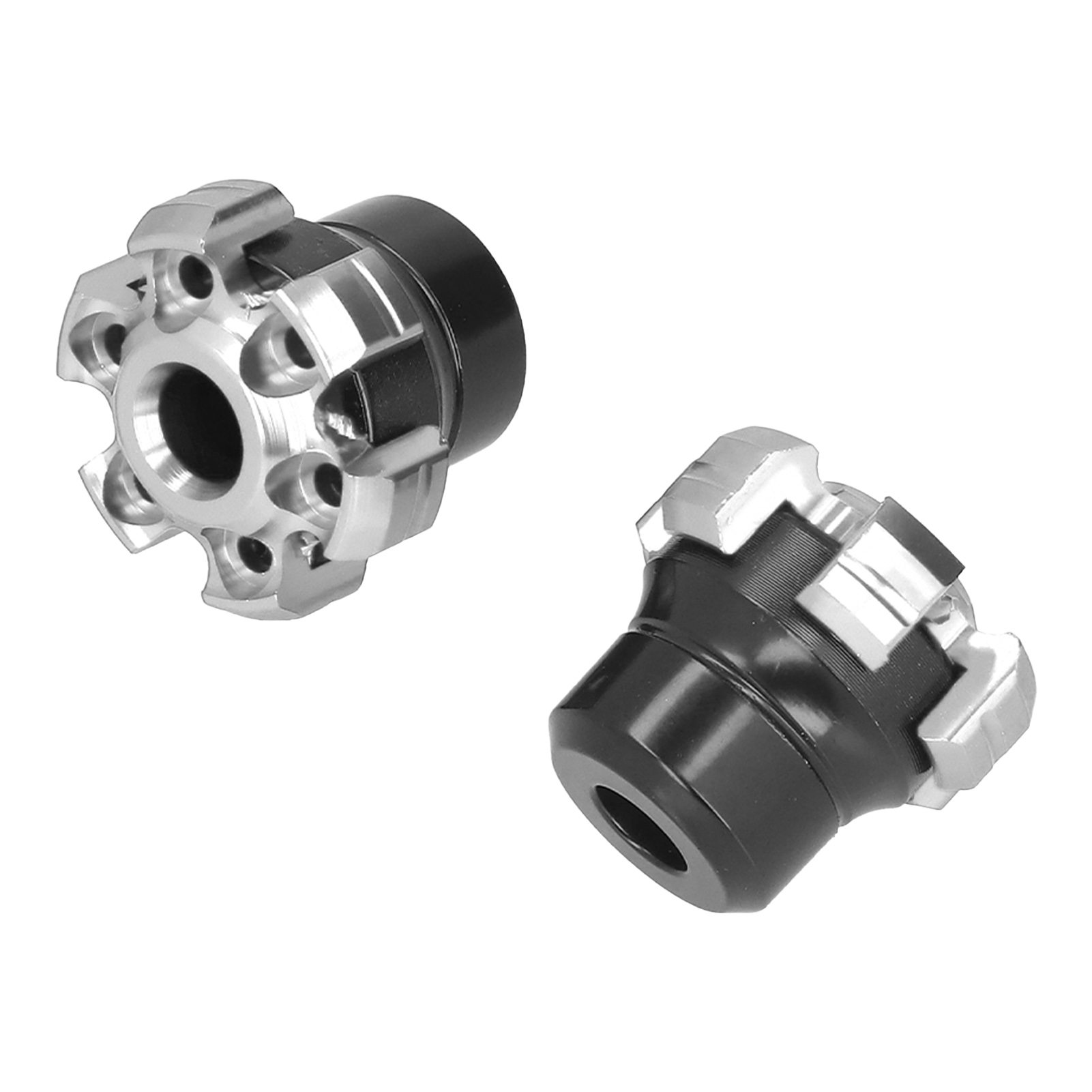 Rad- Und Gabelrahmen, Antikollisionsschutz, Cnc-gefrästes Aluminium, Universell Für Motorräder, Silber