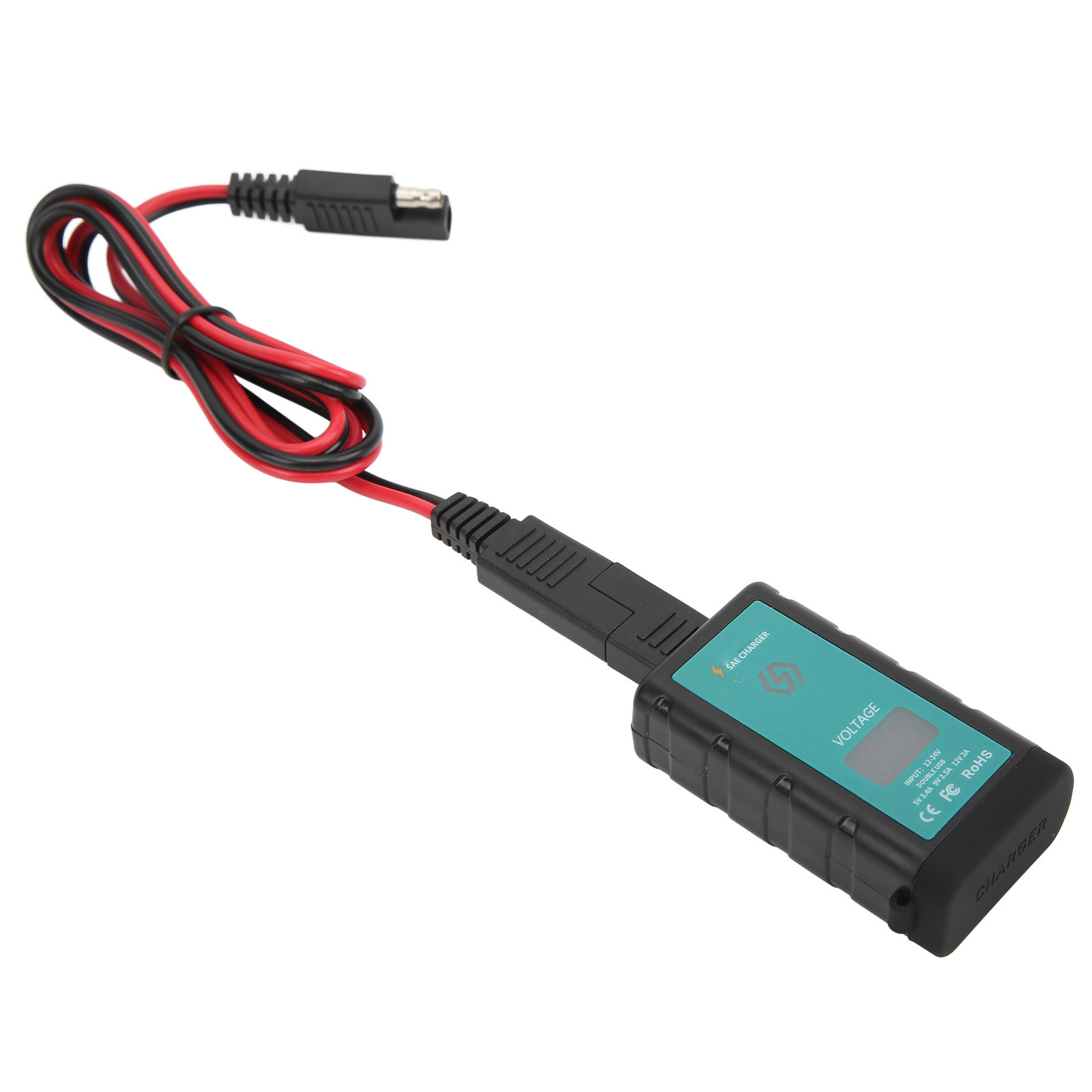 12-24v Ip66 Wasserdichtes Motorrad-schnellladegerät Mit 1m Kabel, Sae-zu-usb-typ-c-adapter Für Handys Und Tablets