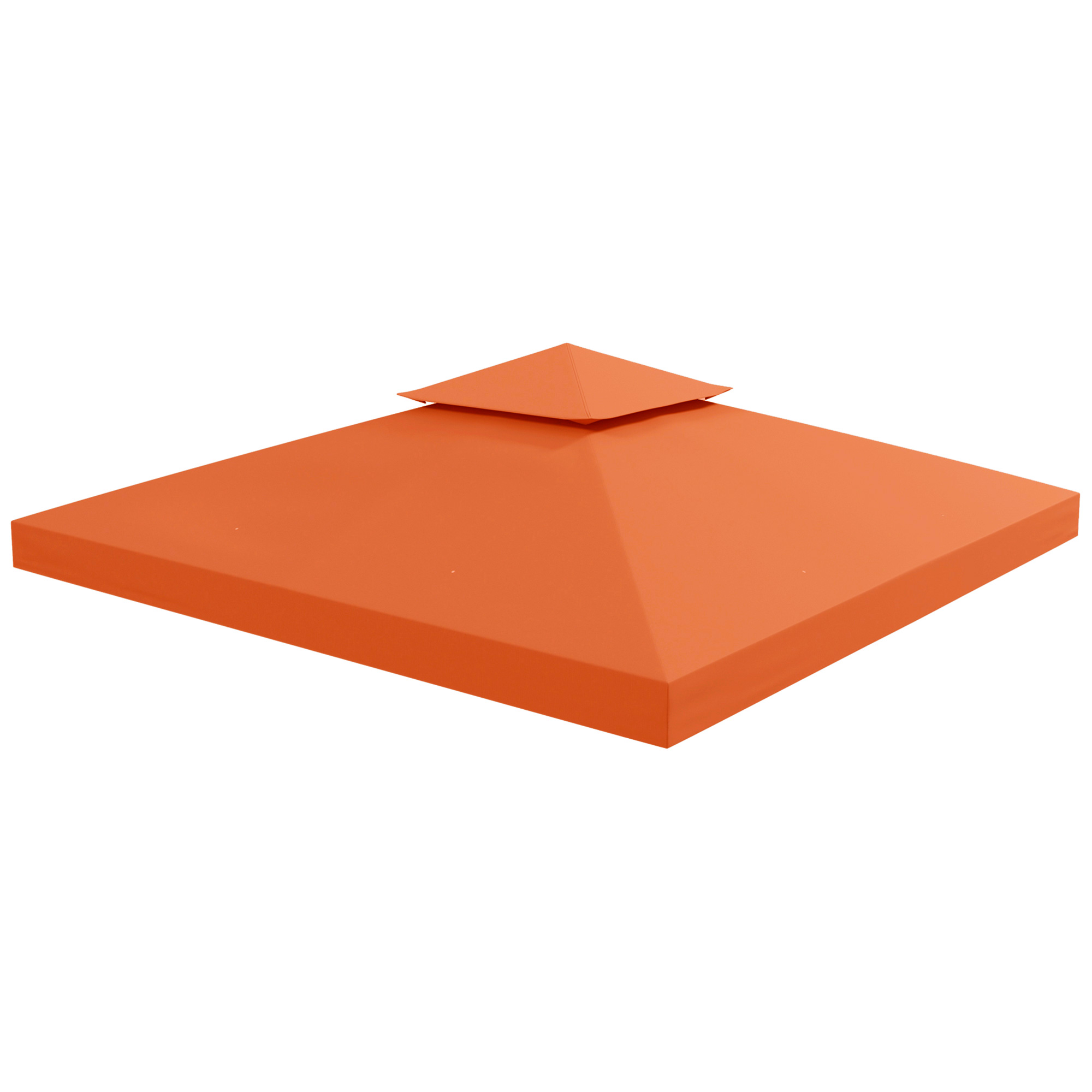 Housse De Rechange Pour Tonnelle 3x3m, Toit Imperméable Pour Abri Métallique, Voile De Remplacement Pour Tonnelle De Jardin, Tente De Fête, Abri Extérieur, Polyester, Rouge Rouille