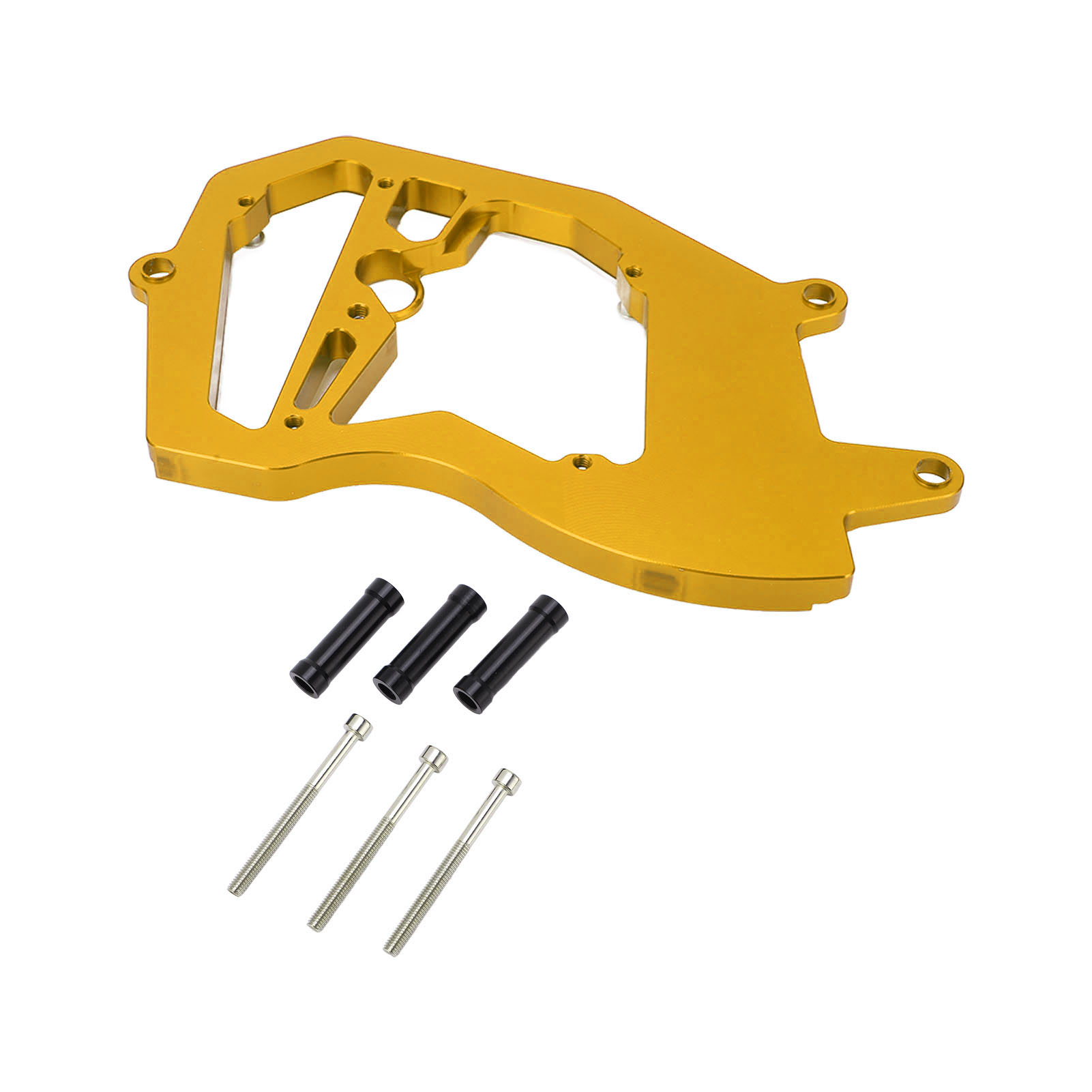 Cnc-gefräster Aluminium-getriebeschutzdeckel, Kettenschutz, Ersatzteil Für Zx6r-motorrad (2009–2021), Goldfarben