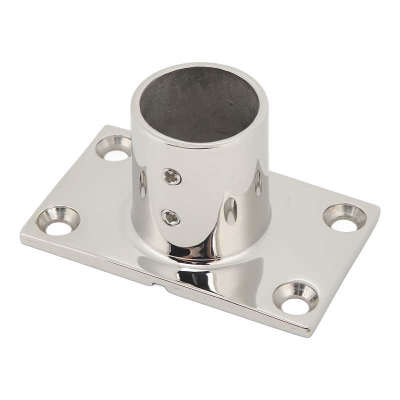 Silberner Rechteckiger Bootshandlauf, Robust Und Rostfrei, Für Boote, Yachten Oder Schiffe, 90°-winkel, 25 Mm / 1 Zoll.