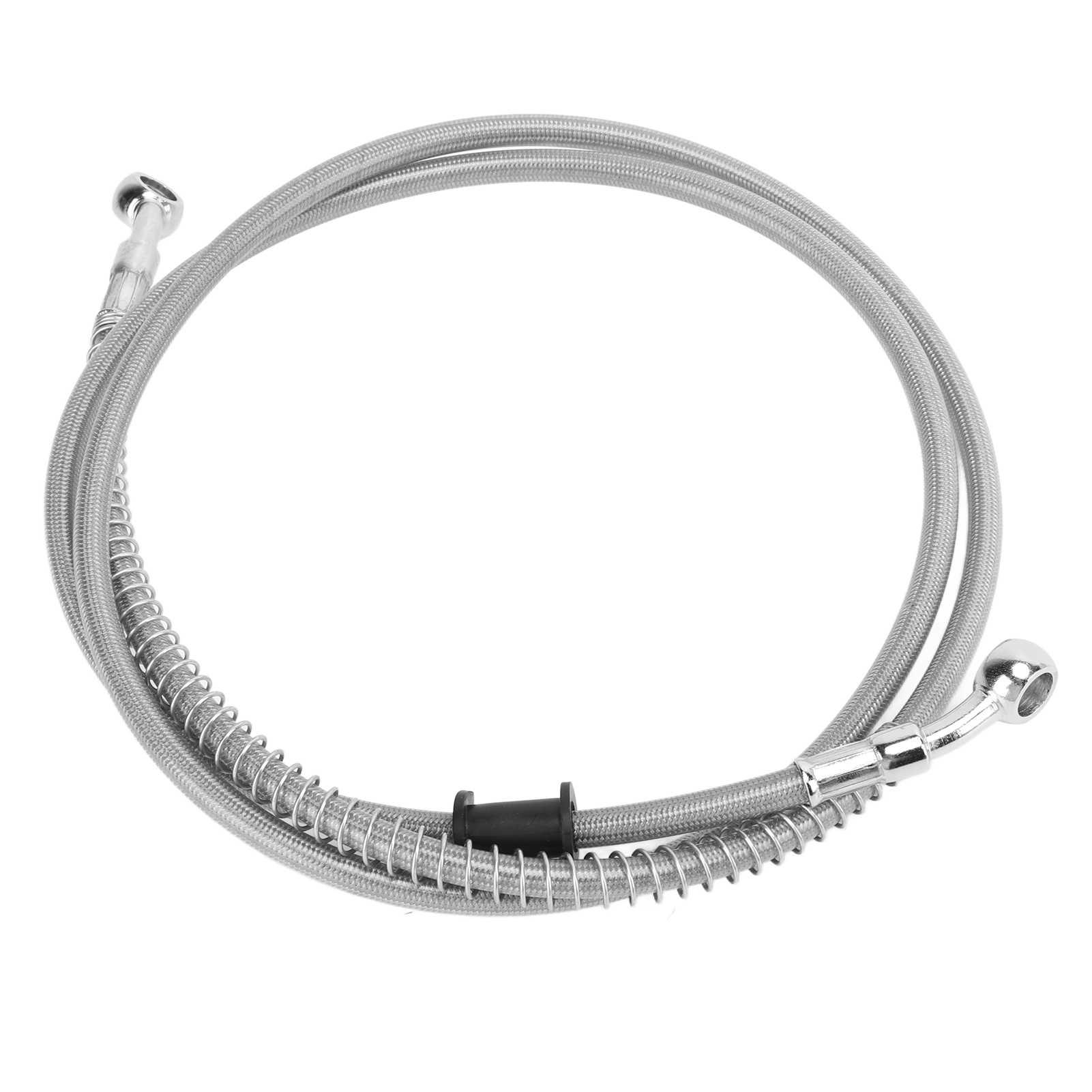 150 Cm (59,1 Zoll) Motorradbremsschläuche, Silberfarbener Stahl, Pvc, Wärmeisolierend, Universelles Motorradzubehör