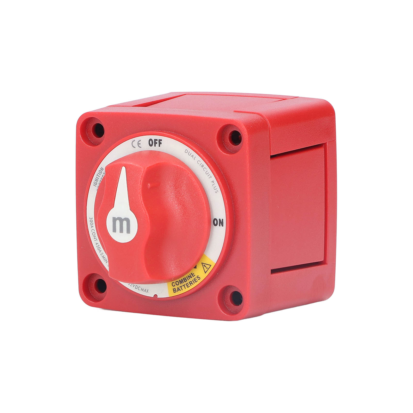 300a 12v/24v Batterie-ein/aus-schalter, Doppelkreis, 4 Anschlüsse, Zündschutz Für Yachten Und Wohnmobile