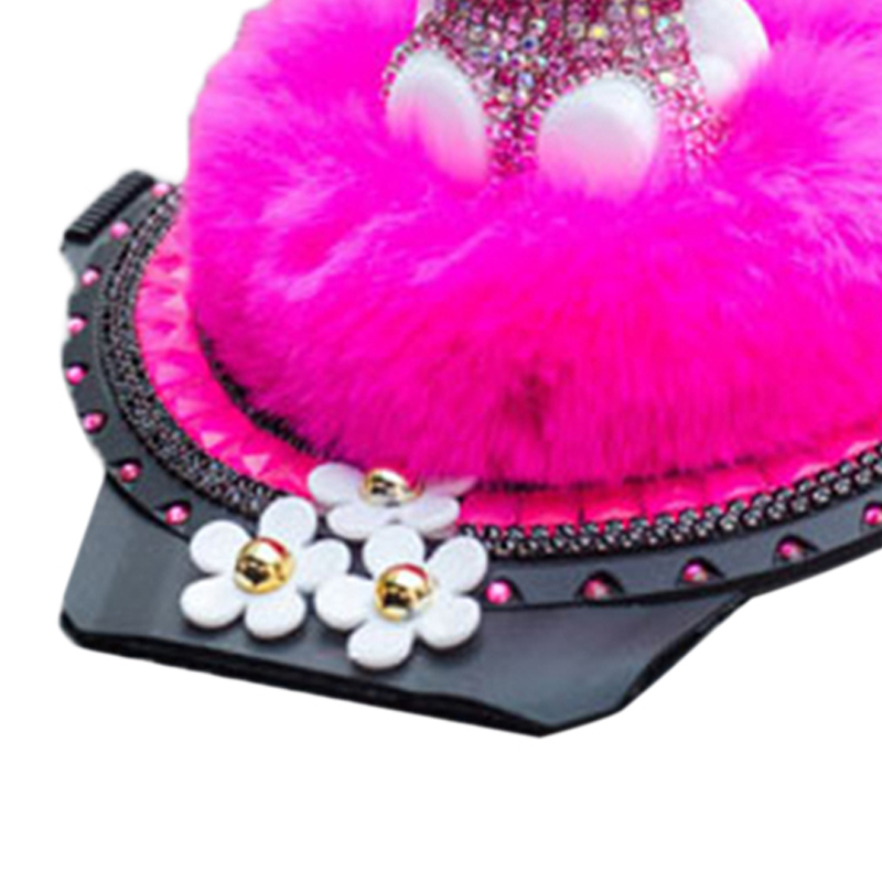 Figurine Décorative De Chat Pour Voiture, Strass, Tableau De Bord, Parfum, Ornement Intérieur, Rose Rouge