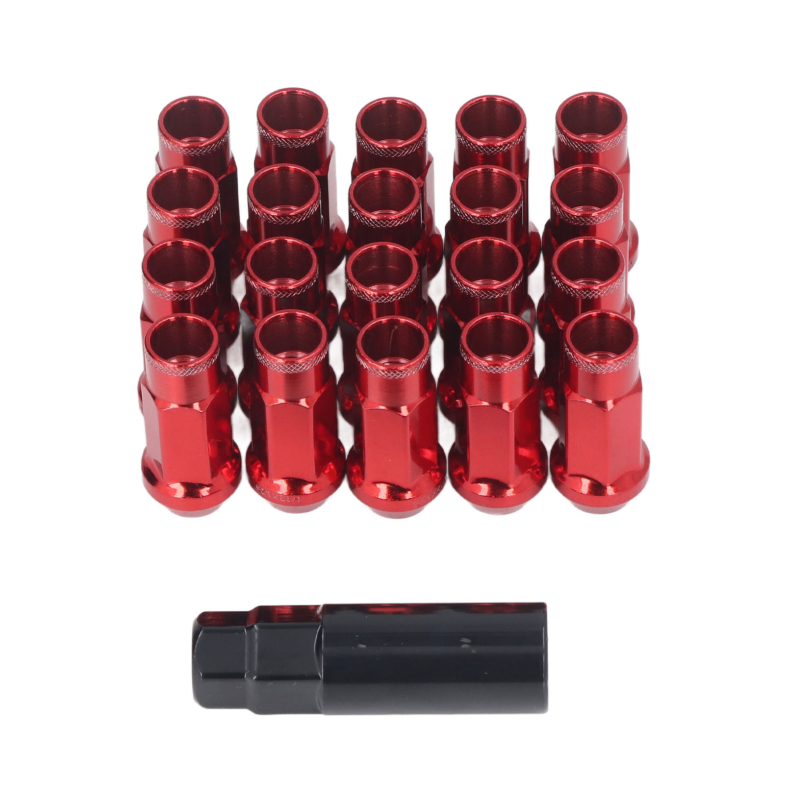 Lot De 20 Écrous De Roue Métalliques M12x1,25, Accessoires De Voiture Universels, De Rechange Pour Mitsubishi (rouge).