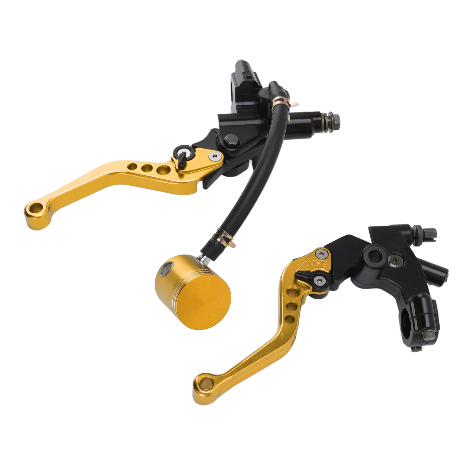 Paire De Leviers De Frein Et D'Embrayage Universels En Alliage D'Aluminium, Accessoires De Moto De Remplacement Pour Suzuki Gold