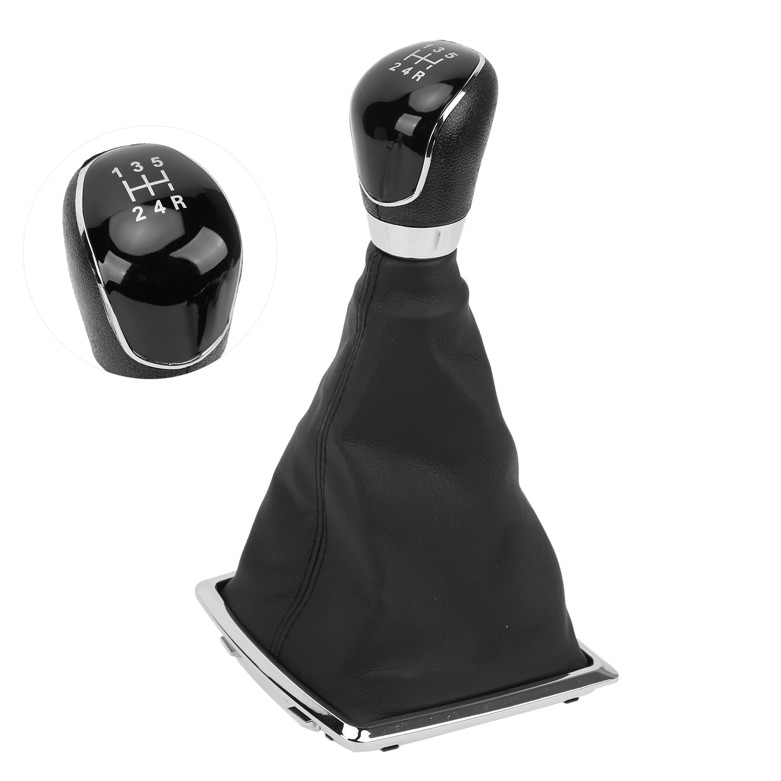 Schaltknauf Für Manuelle Schaltung Mit Schutzhülle Aus Pu-leder Für Ford Focus Mk2 (2005-2011).
