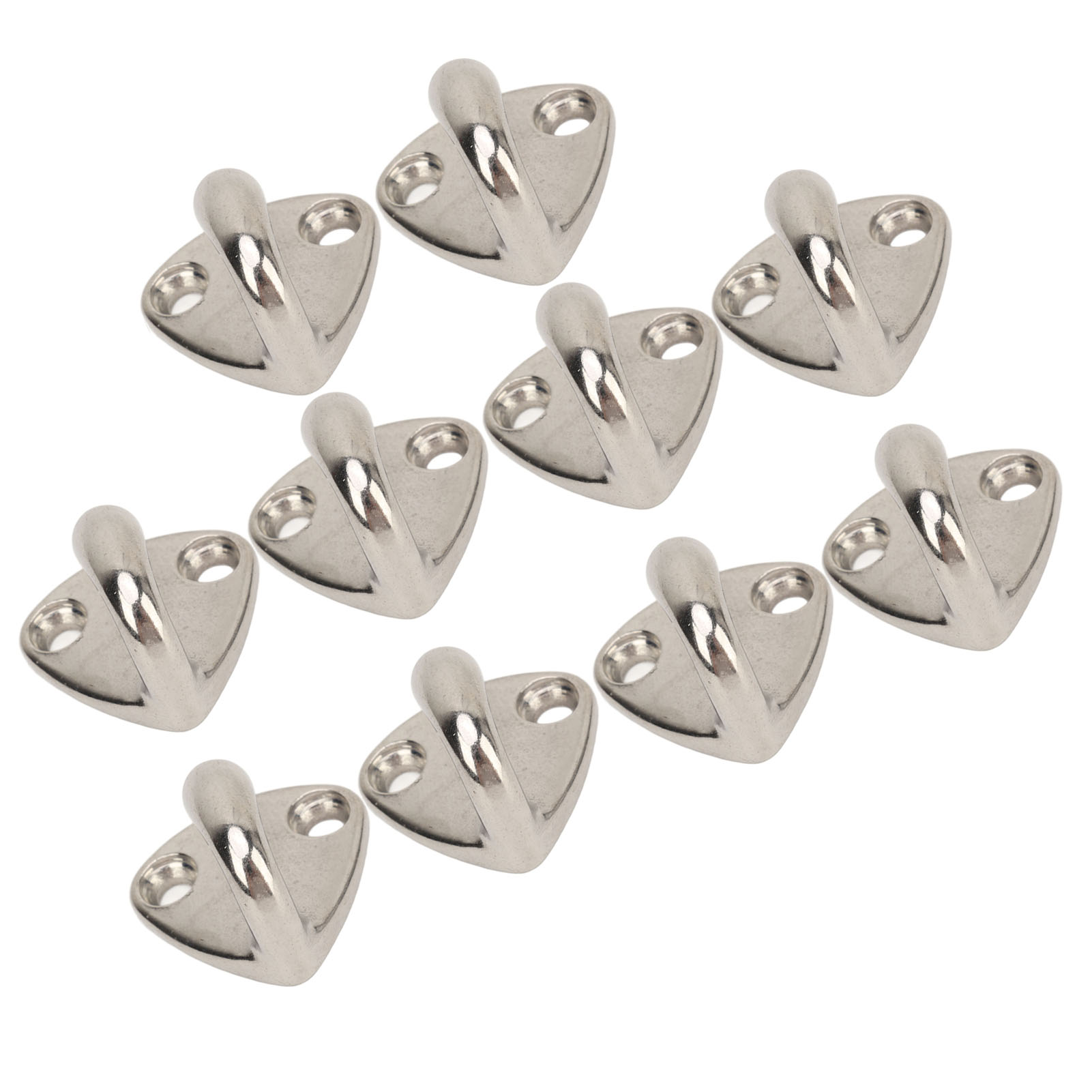 Packung Mit 10 Fenderhaken Aus Seewasserbeständigem Edelstahl 316 Zur Befestigung Von Kleidung, Jacken Und Kissen. Bootszubehör.