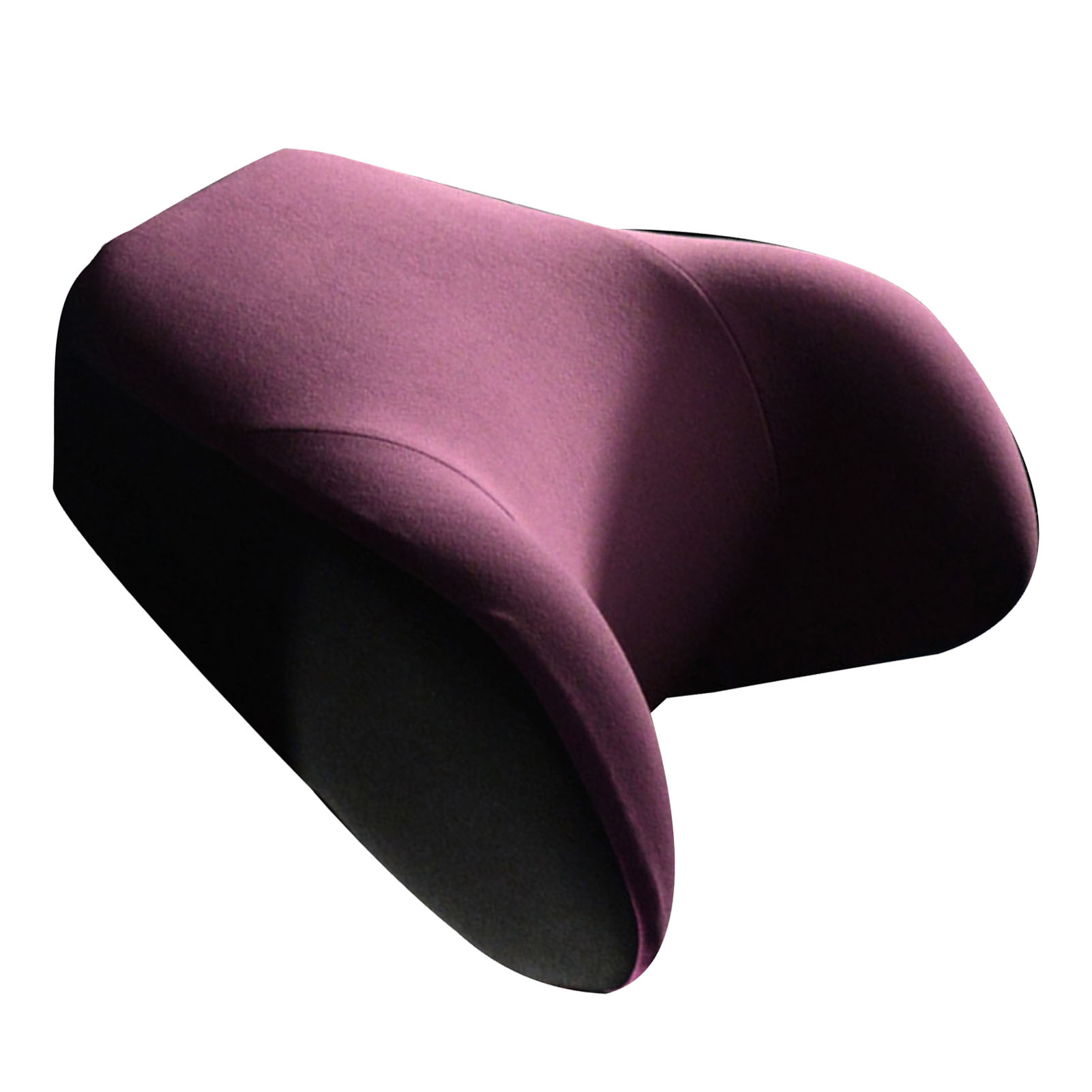 Coussin De Siège Auto En Mousse À Mémoire De Forme Respirante Et Douce, Soutien De La Nuque Et Du Dos Pour La Conduite, Rouge Violet