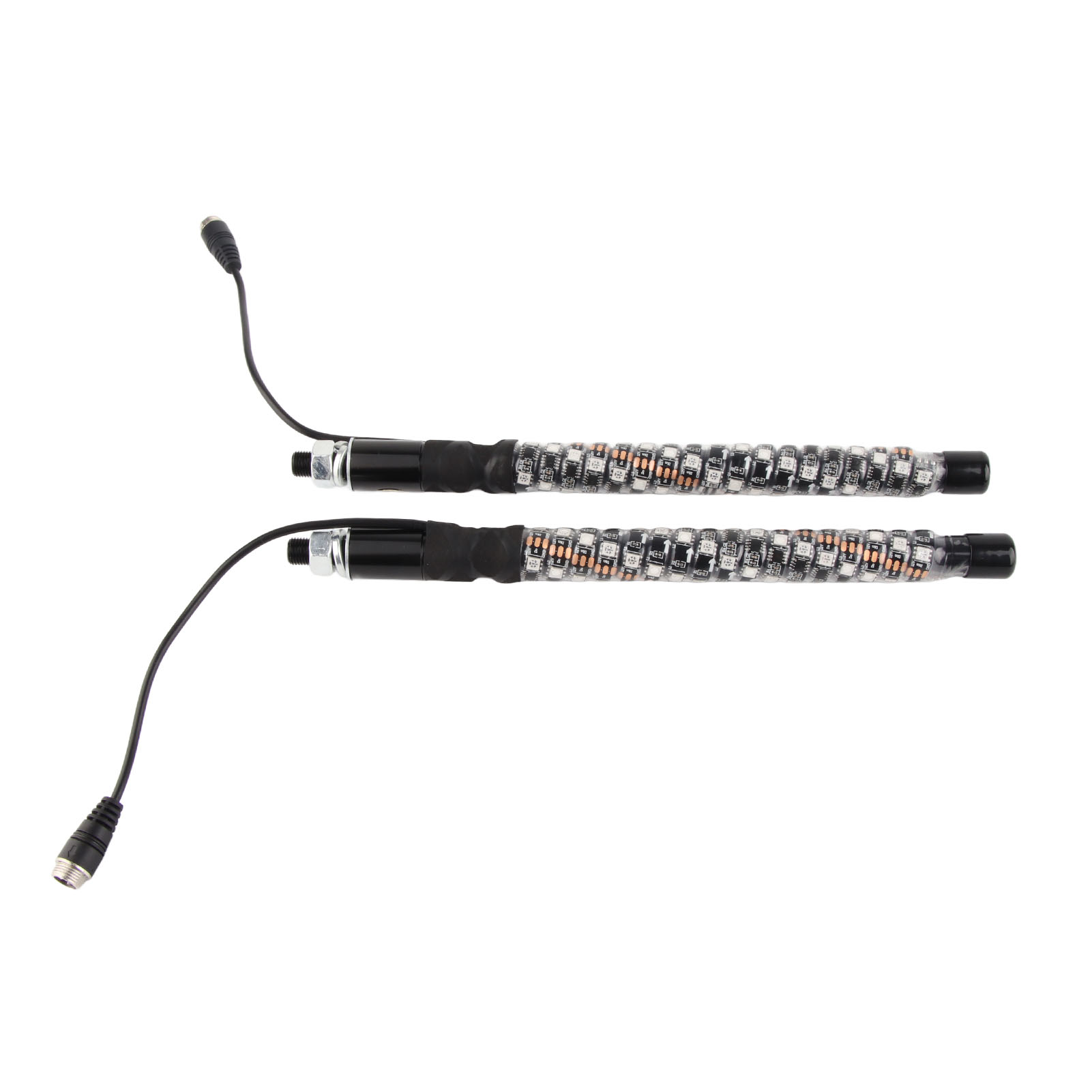 30 Cm (1 Fuß) Led-lichtpeitsche, 12–24 V, 20 Farben, Ip67 Wasserdicht Mit Überlastschutz Und Fernbedienung Für Fahnenmastantenne