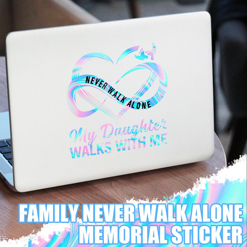 Set Mit „never Walk Alone“-aufklebern Für Familie, Autos, Gepäck, Laptops, Kühlschränke, Motorräder Und Skateboards.