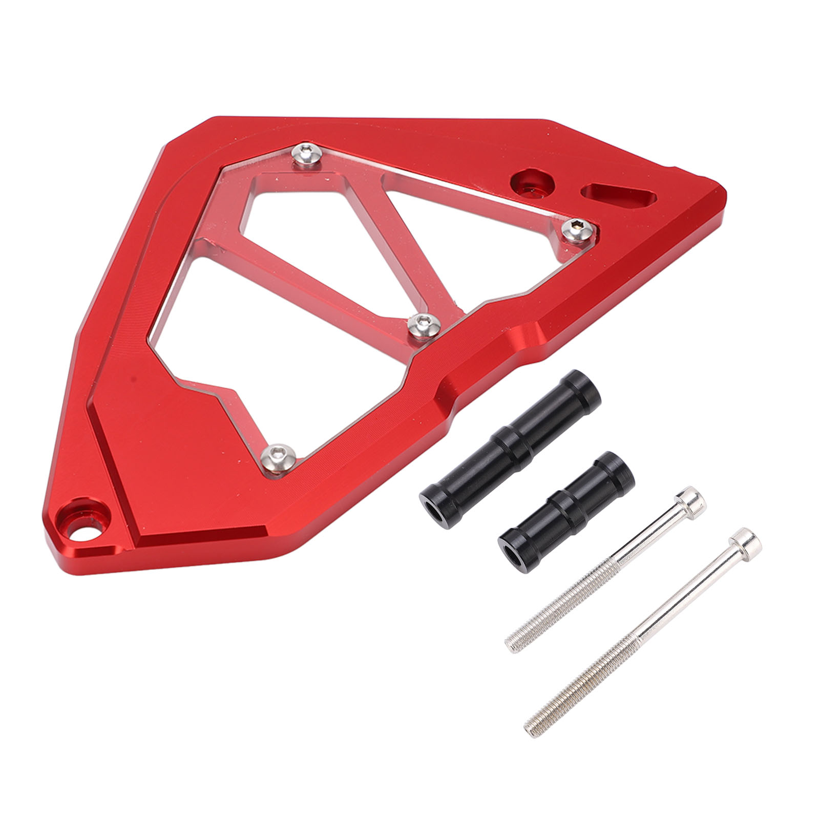 Cnc-gefräster Vorderrad- Und Kettenschutz Aus Aluminium Für Ninja 250/300 (2013–2017), Rot